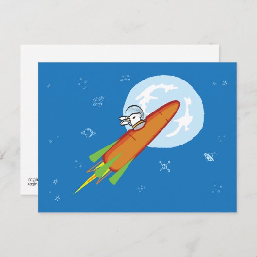 ROCKET BUN POSTKARTE (Vorne/Hinten)