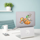 Rocket Bunny Aufkleber (Laptop auf Schreibtisch)