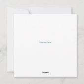 Rocket Bunny Feiertagskarte (Rückseite)