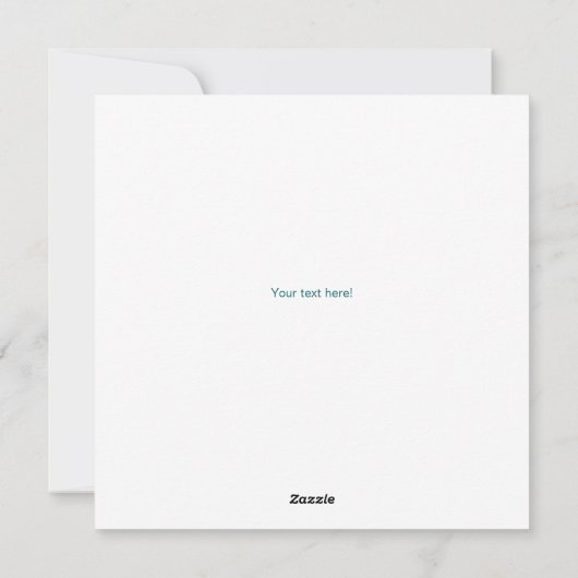 Rocket Bunny Feiertagskarte (Rückseite)