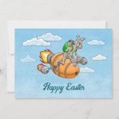 Rocket Bunny Feiertagskarte (Vorderseite)