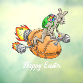 Rocket Bunny Fensteraufkleber (Blatt 3)