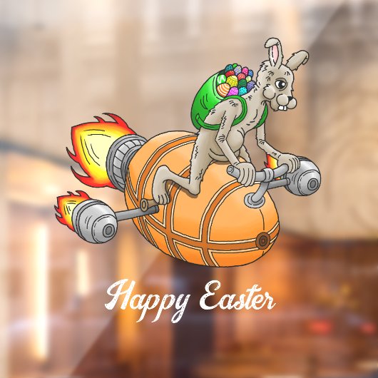 Rocket Bunny Fensteraufkleber (Blatt 2)