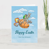 Rocket Bunny Ostercard Dankeskarte (Vorderseite)