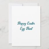 Rocket Bunny's Egg Hunt Einladung (Rückseite)