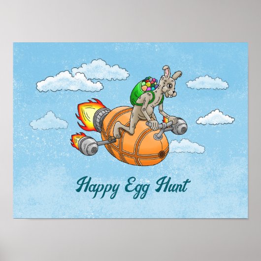 Rocket Bunny's Happy Egg Hunt Poster (Vorne)