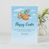 Rocket Bunny's Oster Feiertagskarte (Stehend Vorderseite)