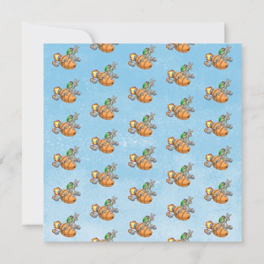 Rocket Bunny's Osterbrunch & Eierjagd Einladung (Rückseite)