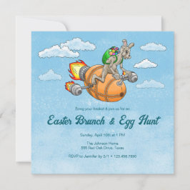 Rocket Bunny's Osterbrunch & Eierjagd Einladung