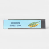 Rocket Croc Schreibtischnamensplakette (Vorderseite )
