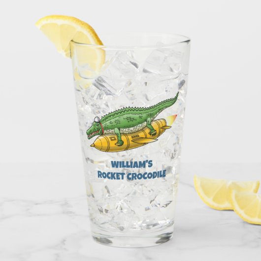 Rocket Crocodile Glas (Vorderseite Ice)