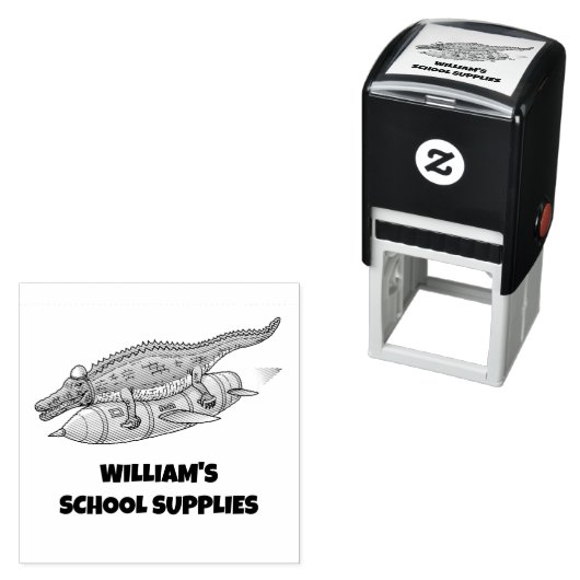 Rocket Crocodile Permastempel (Beispiel)