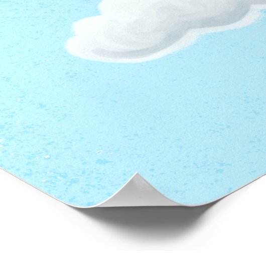 Rocket Crocodile Poster (Ecke)