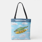 Rocket Crocodile Tasche (Rückseite)