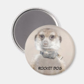 Rocket Dog Magnet (Vorderseite/Rückseite)