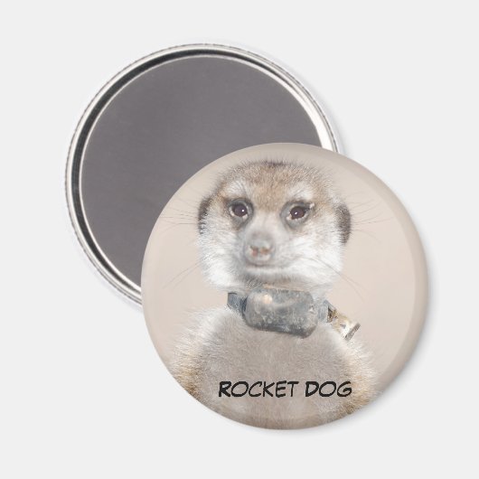 Rocket Dog Magnet (Vorderseite/Rückseite)