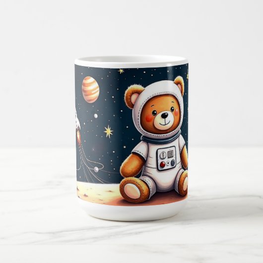 Rocket Dreams Teddy Astronaut Kaffeetasse (Mittel)