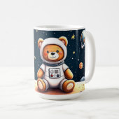 Rocket Dreams Teddy Astronaut Kaffeetasse (VorderseiteRechts)