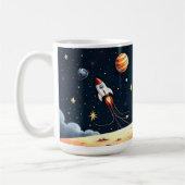 Rocket Dreams Teddy Astronaut Kaffeetasse (Links)