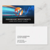 Rocket Finance Graph-Logo Visitenkarte (Vorne/Hinten)