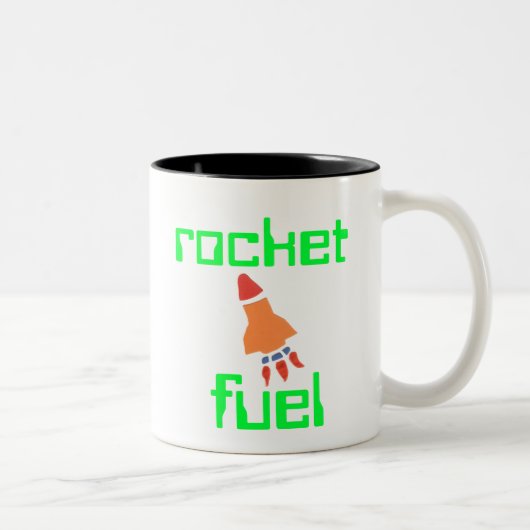Rocket Fuel Father's Day Gift Zweifarbige Tasse (Rechts)