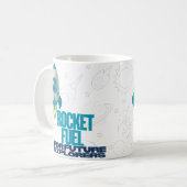 Rocket Fuel für Entdecker Blue Children Keramik Ta Kaffeetasse (Vorderseite Links)