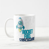 Rocket Fuel für Entdecker Blue Children Keramik Ta Kaffeetasse (Links)
