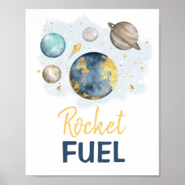 Rocket Fuel Galaxy WeltraumBaby Boy Poster