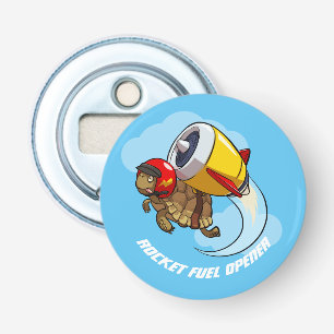 Rocket Fuel Opener Jetpack Cartoon Tortoise Flaschenöffner