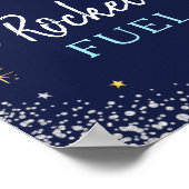 Rocket Fuel Space Galaxy Geburtstagsparty Poster (Ecke)
