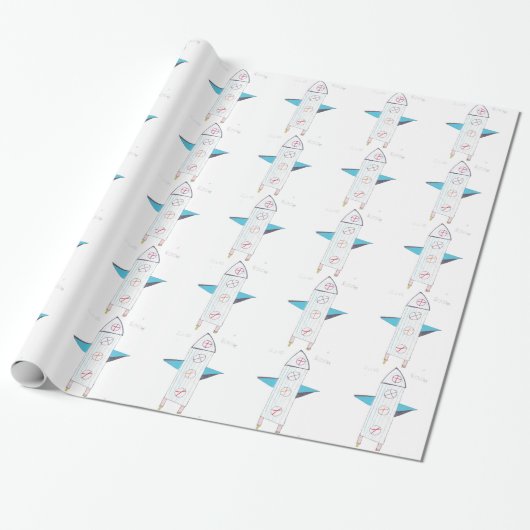 ROCKET GESCHENKPAPIER (Ungerollt)