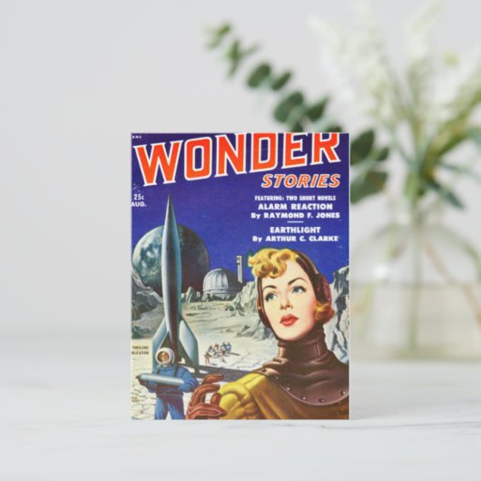 Rocket Girl Postkarte (Stehend Vorderseite)