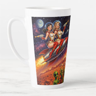 Rocket Girls vs. die marzianische Bedrohung Retro- Milchtasse