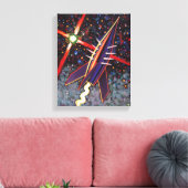 Rocket Guide Star Leinwanddruck (Insitu (Wohnzimmer))