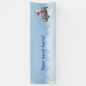 Rocket Hippo Banner (Vertikal)