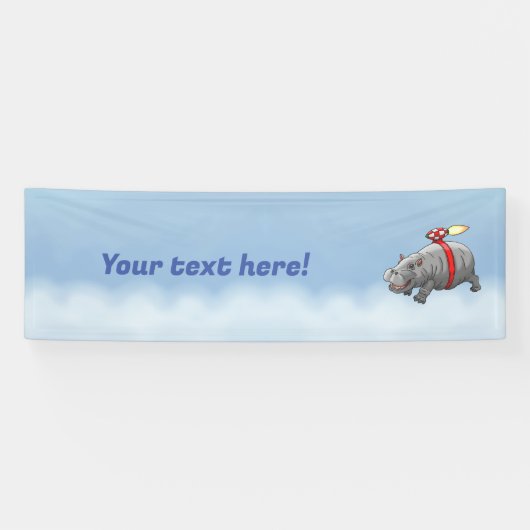 Rocket Hippo Banner (Horizontal)