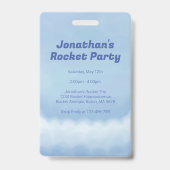 Rocket Hippo Birthday Ausweis (Rückseite)