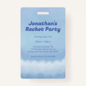 Rocket Hippo Birthday Ausweis (Rückseite)