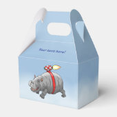 Rocket Hippo Birthday Geschenkschachtel (Vorderseite)