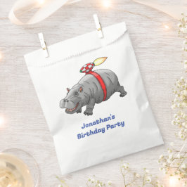 Rocket Hippo Birthday Geschenktütchen