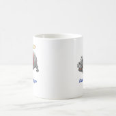 Rocket Hippo Birthday Kaffeetasse (Mittel)