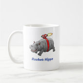 Rocket Hippo Birthday Kaffeetasse (Links)