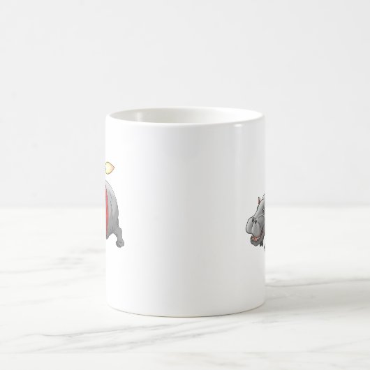 Rocket Hippo Birthday Kaffeetasse (Mittel)