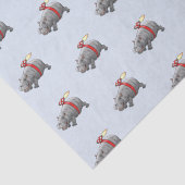 Rocket Hippo Birthday Seidenpapier (Detail)