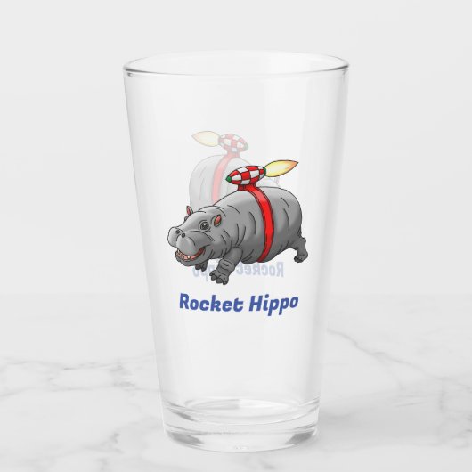 Rocket Hippo Glas (Vorderseite)