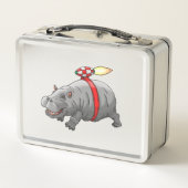 Rocket Hippo Metall Brotdose (Rückseite)