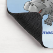 Rocket Hippo Mousepad (Ecke)