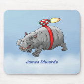 Rocket Hippo Mousepad (Vorne)