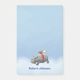 Rocket Hippo Post-it Klebezettel