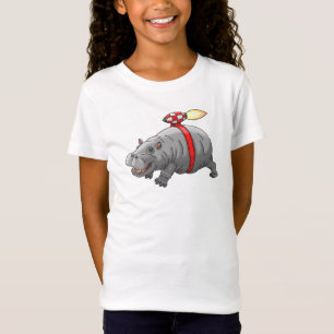 Rocket-Hippos Jetpack-Fahrt T-Shirt